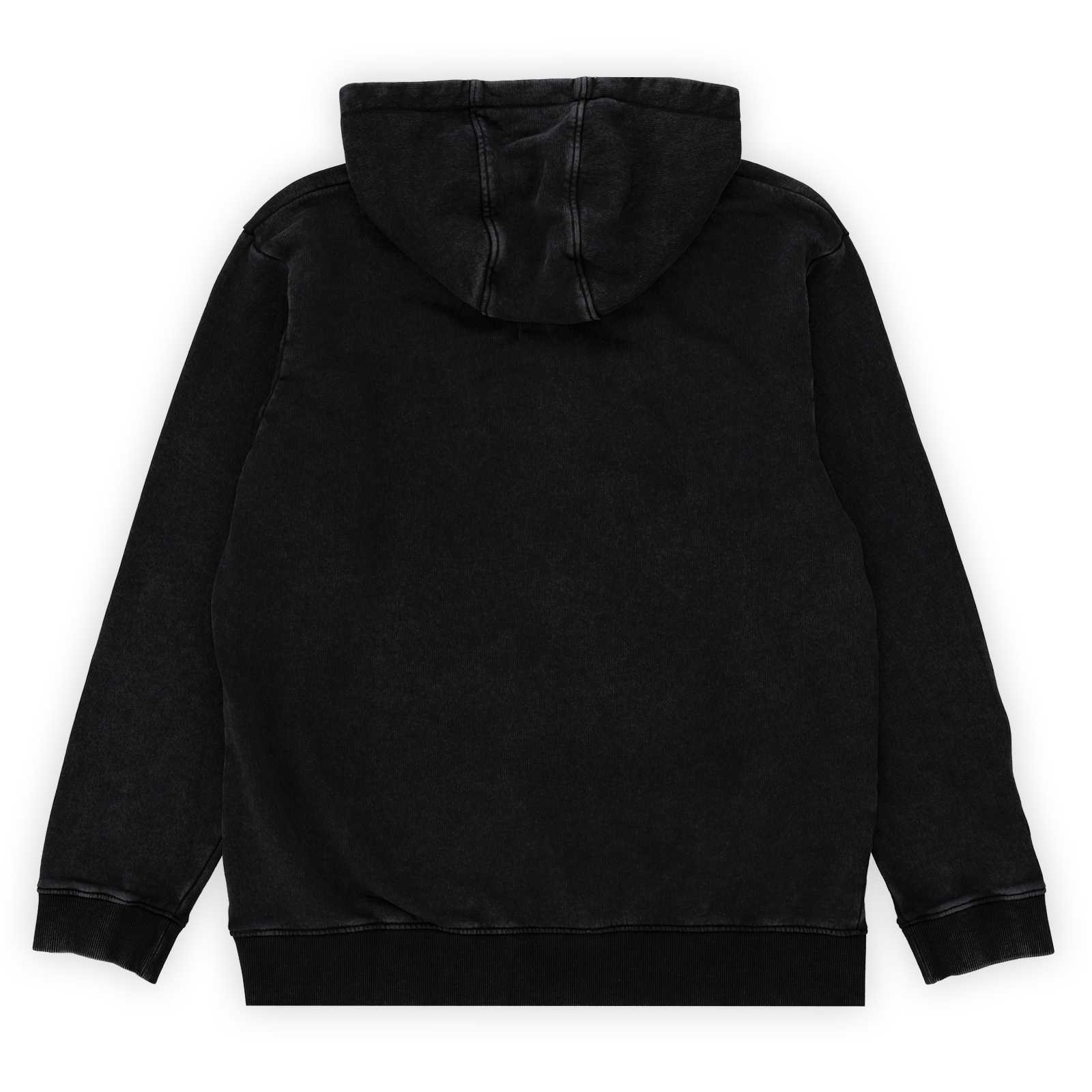 Rückansicht des schwarzen Elements-Hoodies