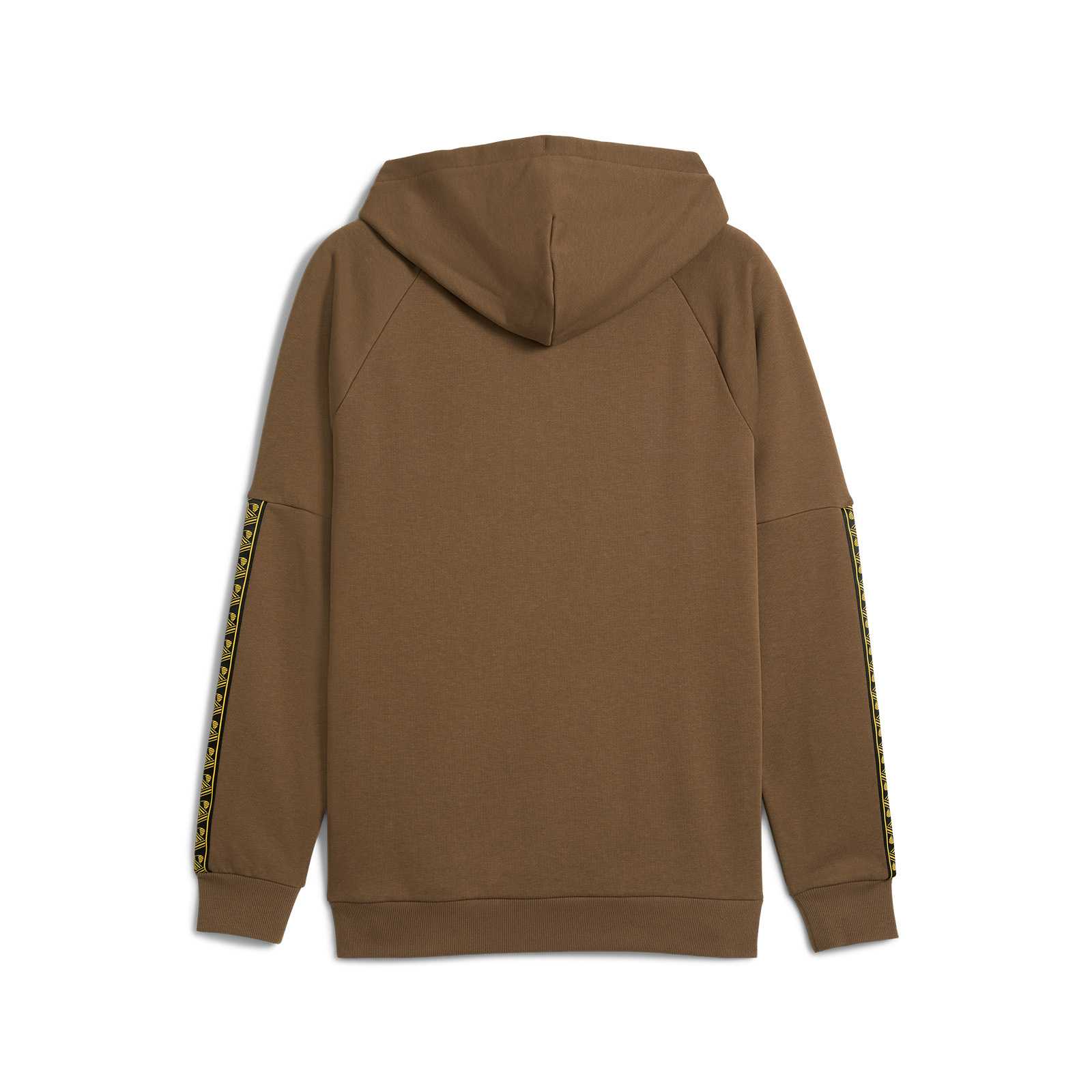Rückansicht des braunen PUMA King Hoodies