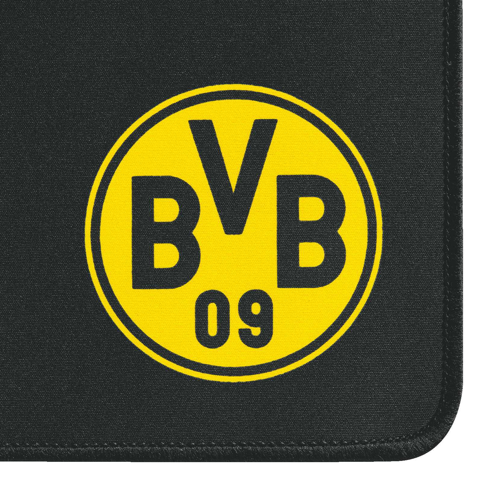 Detailaufnahme des gelben BVB-Logos