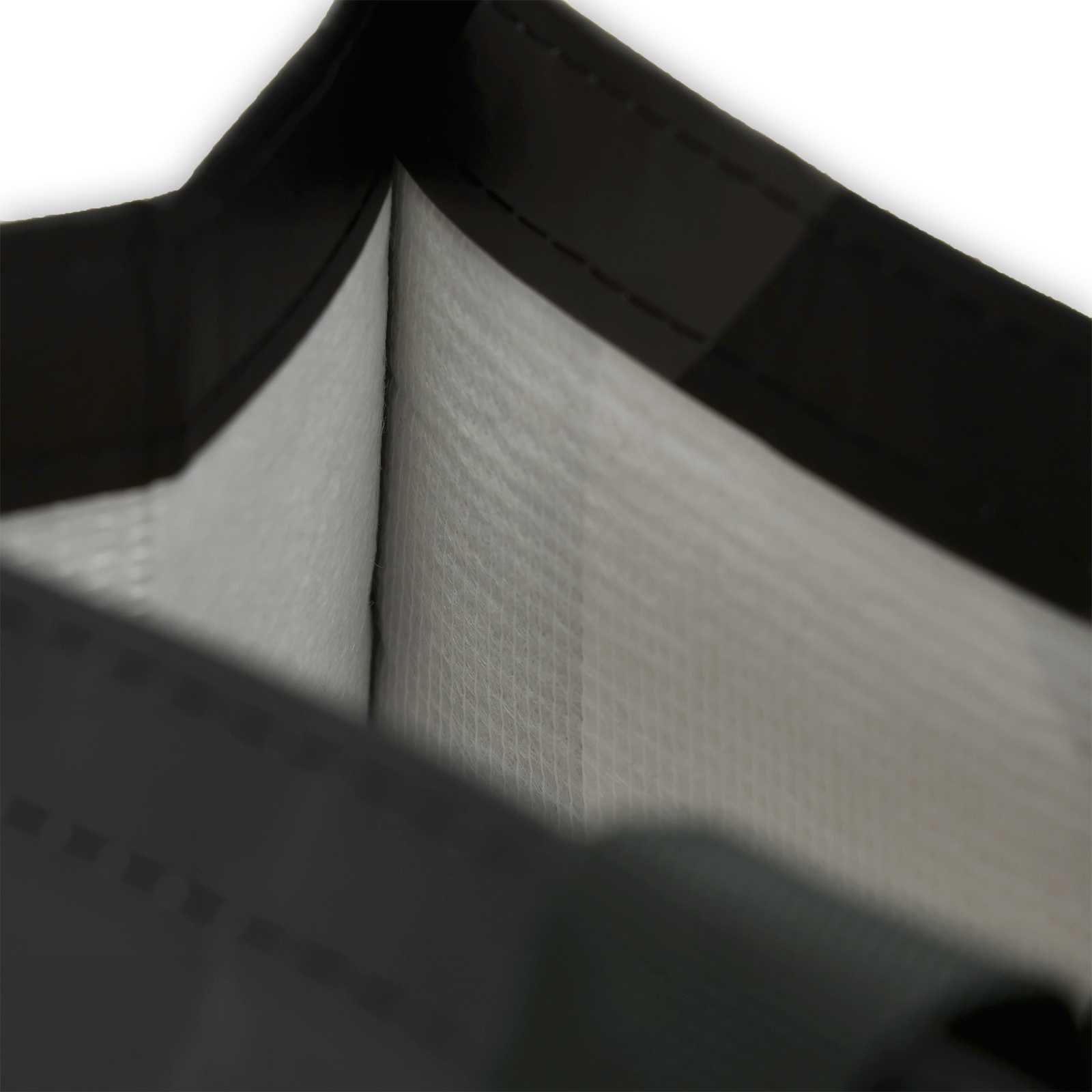 Detailaufnahme der Innenseite der Tüte.