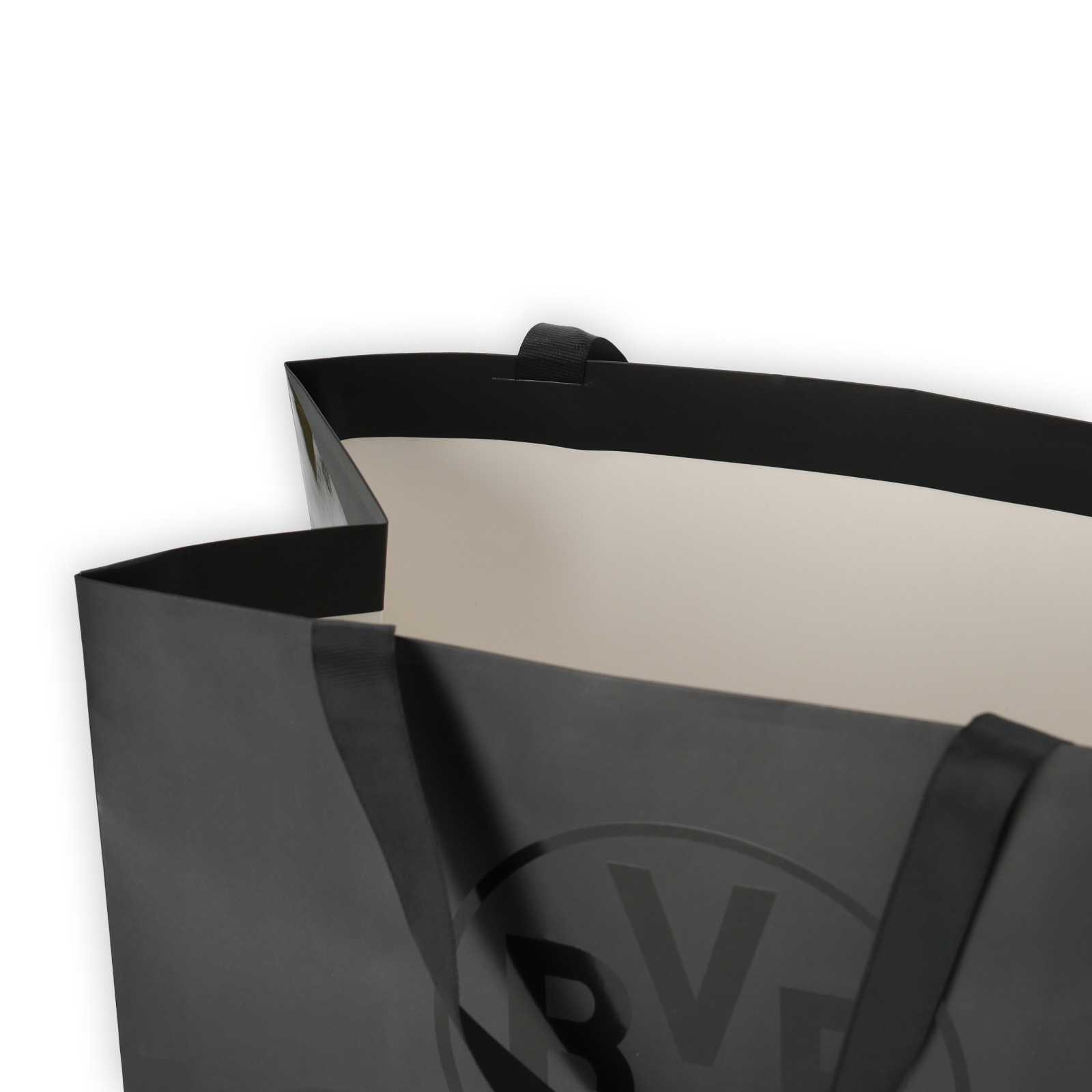 Detailaufnahme der Innenseite der BVB-Geschenktüte.