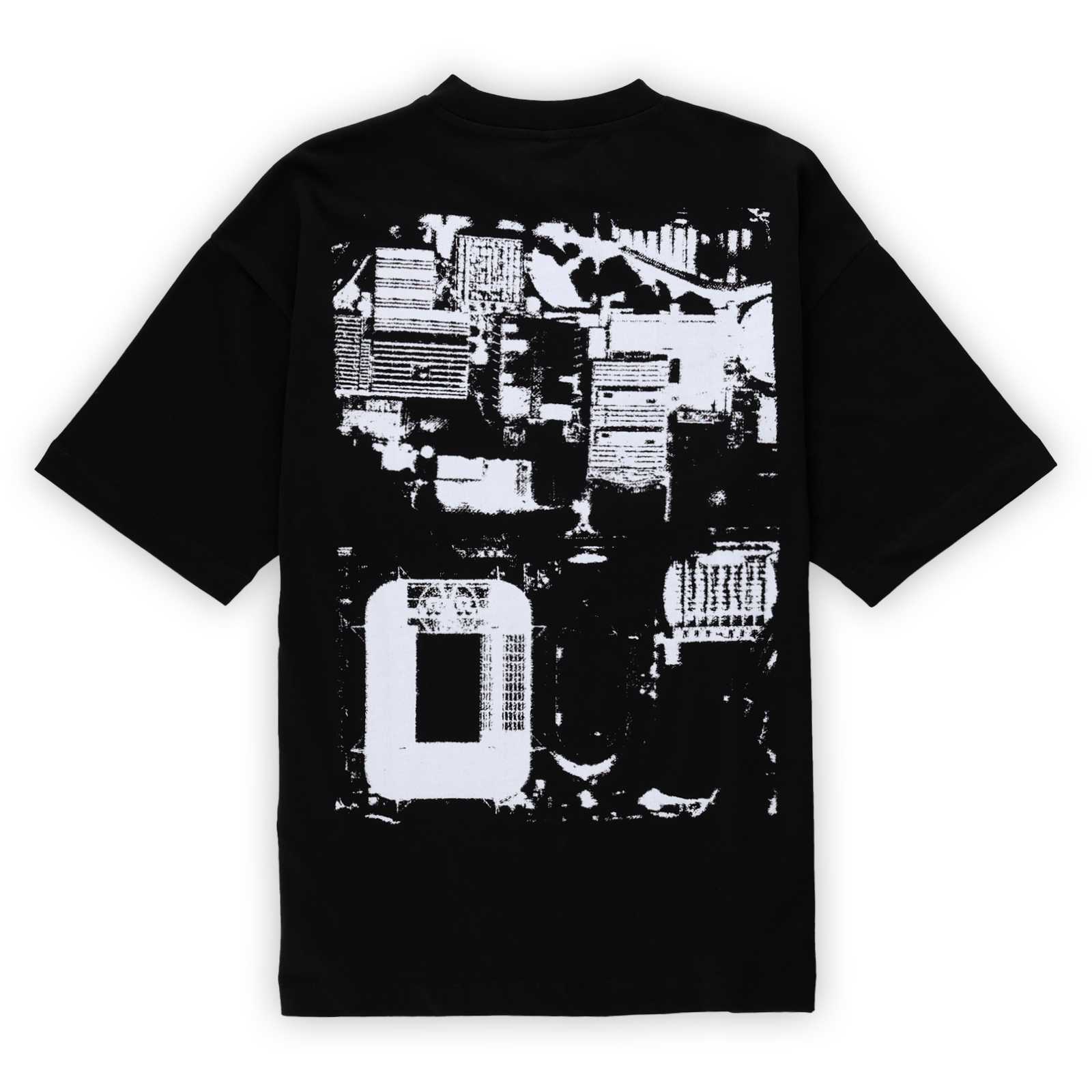 Rückansicht des schwarzen BVB T-Shirts mit großem Backprint.