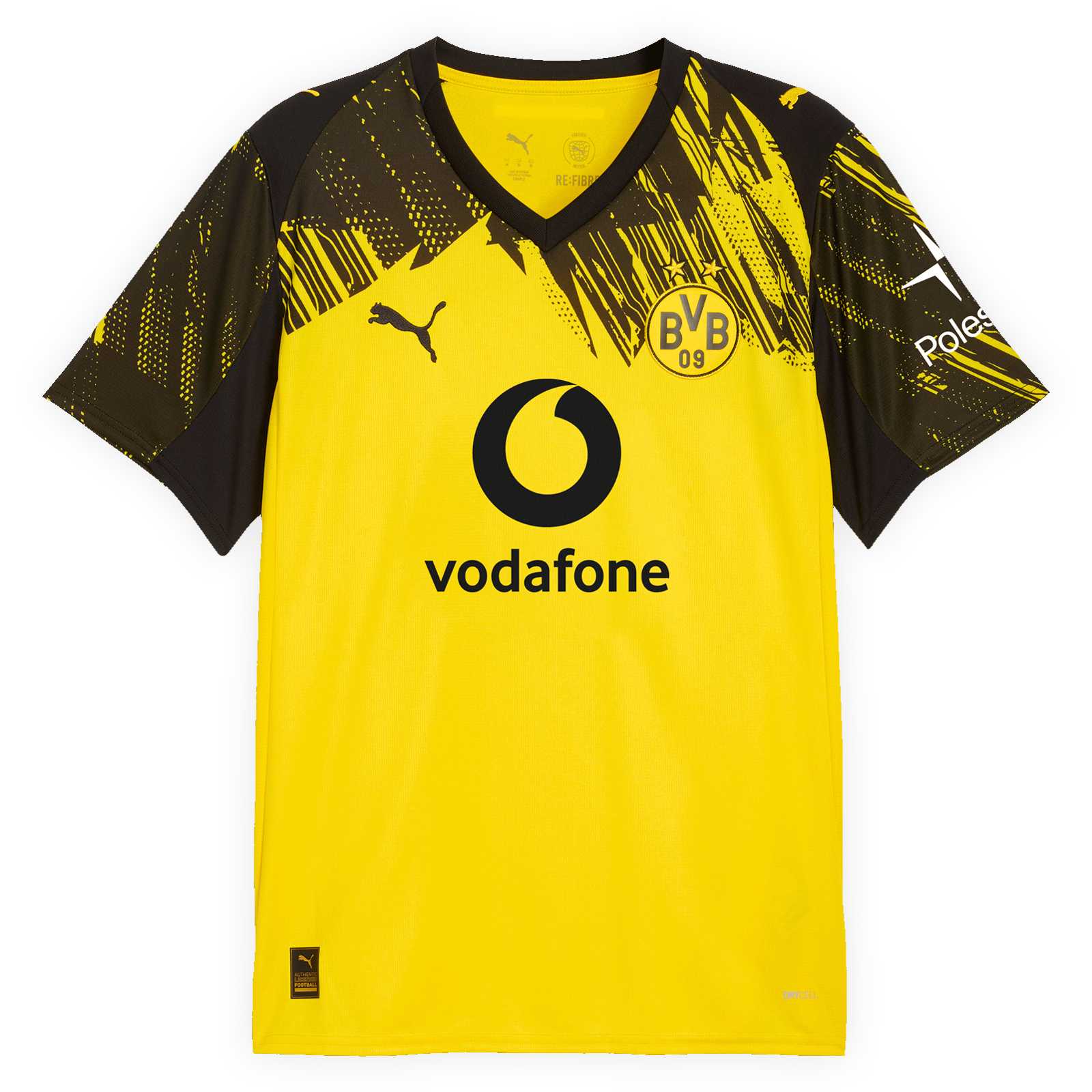 Vorderansicht des BVB-Heimtrikots 25/26.