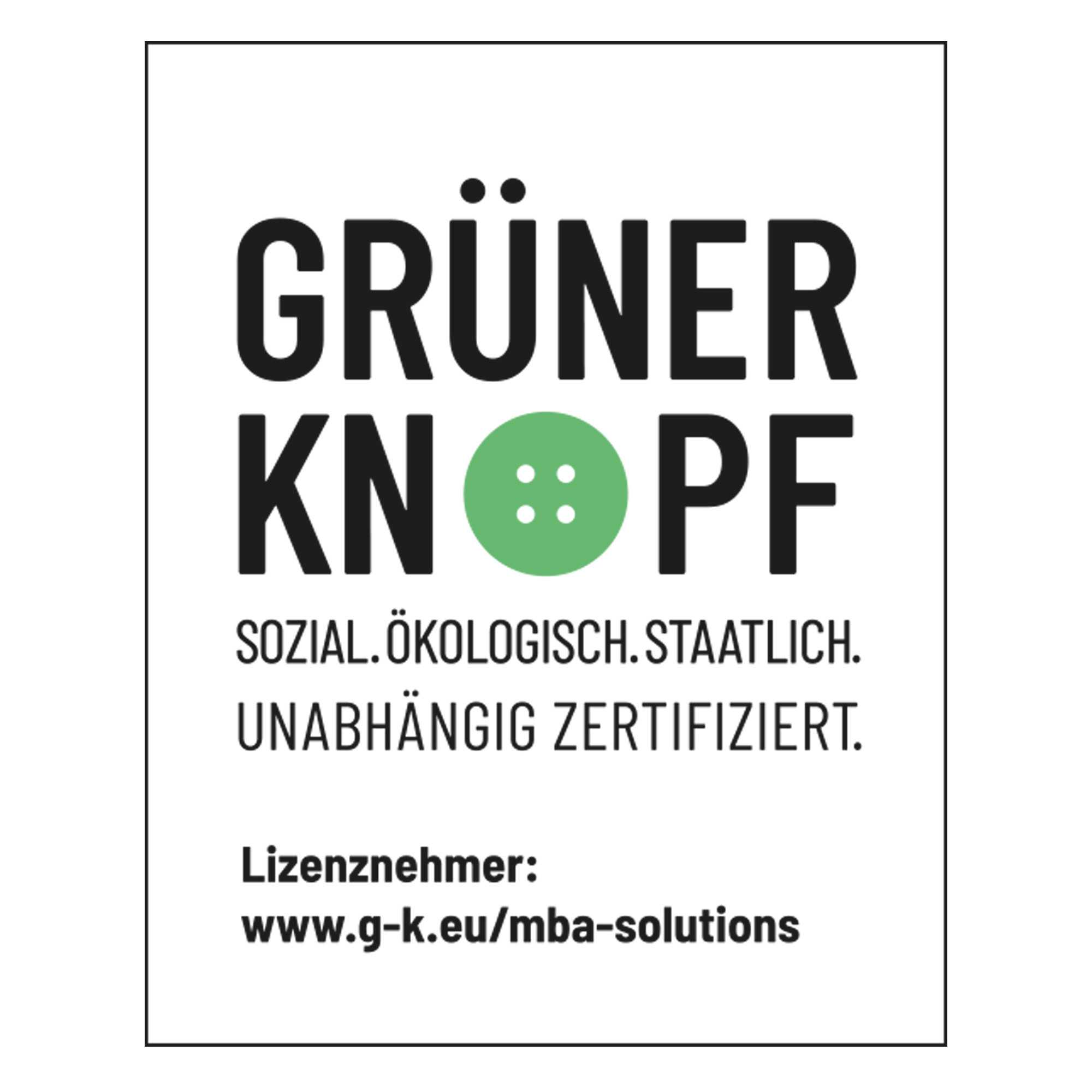 Das Grüner Knopf Siegel